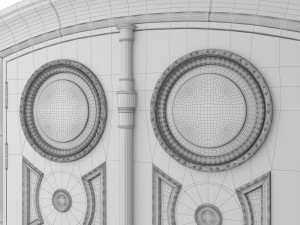 entrance classic door 30 3D 모델