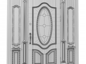 entrance classic door 31 Modelo 3D