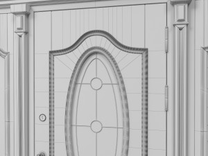 entrance classic door 31 Modelo 3D