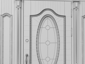 entrance classic door 31 Modelo 3D