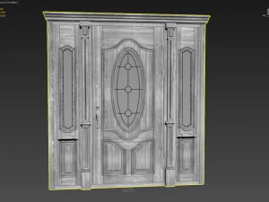 entrance classic door 31 3D Model