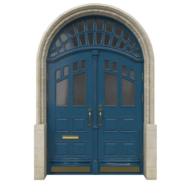 entrance classic door 32 3D Model .c4d .max .obj .3ds .fbx .stl .blend 