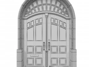 entrance classic door 32 3D Model
