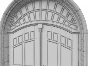 entrance classic door 32 3D Model