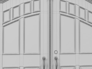 entrance classic door 32 3D 모델