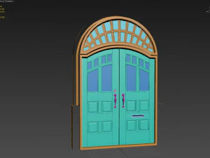entrance classic door 32 3D Model