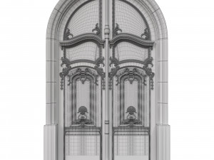 entrance classic door 33 3D Model
