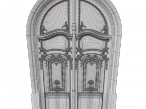 entrance classic door 33 3D Model