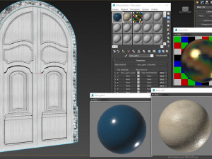 entrance classic door 33 3D Model