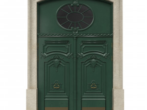 entrance classic door 34 Model 3D
