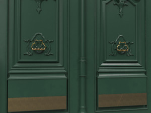 entrance classic door 34 3D Model