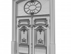 entrance classic door 34 3D Model