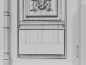 entrance classic door 34 3D Model
