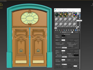 entrance classic door 34 3D Model