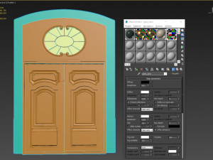 entrance classic door 34 3D Model