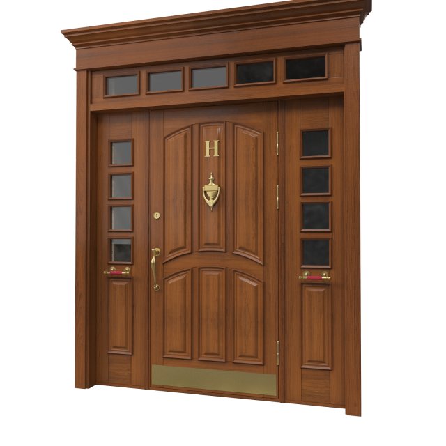 entrance classic door 35 3D मॉडल .c4d .max .obj .3ds .fbx .stl .blend 