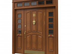 вхідні класичні двері 35 3D Модель