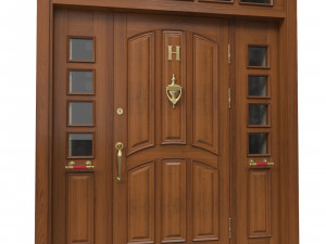 entrance classic door 35 3D मॉडल