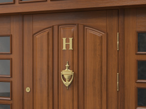 entrance classic door 35 3D मॉडल