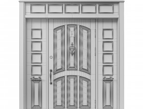 entrance classic door 35 3D मॉडल