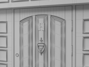 entrance classic door 35 3D मॉडल