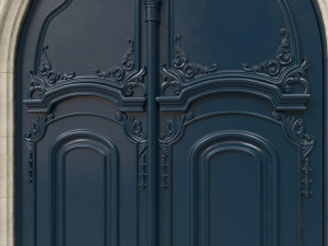 entrance classic door 36 3D Model