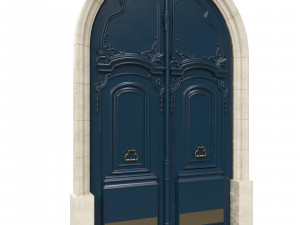 entrance classic door 36 3D Model