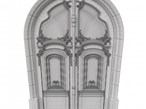 entrance classic door 36 3D Model