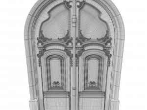 entrance classic door 36 3D Model