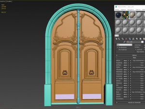 entrance classic door 36 3D Model