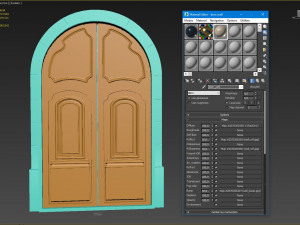 entrance classic door 36 3D Model