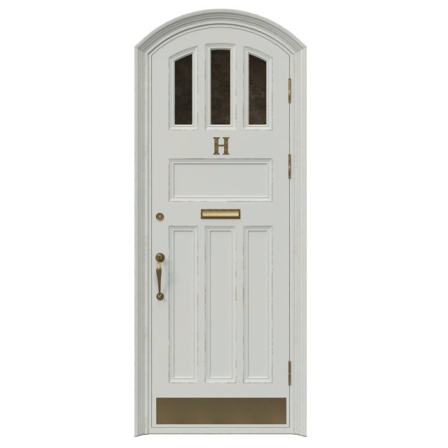 entrance classic door 37 3D Модель .c4d .max .obj .3ds .fbx .stl .blend 