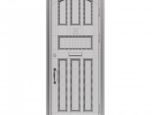 entrance classic door 37 3D Модель