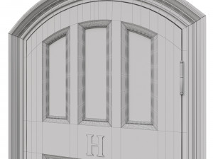 entrance classic door 37 3D Модель