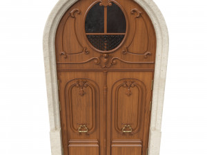entrance classic door 38 3D Model