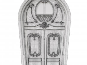 entrance classic door 38 3D Model
