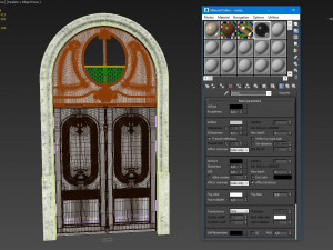 entrance classic door 38 3D Model
