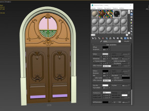 entrance classic door 38 3D Model
