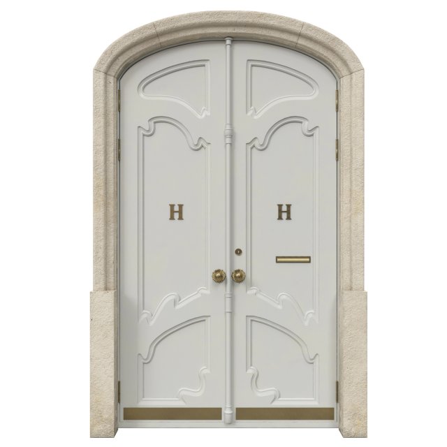entrance classic door 39 3D 모델 .c4d .max .obj .3ds .fbx .stl .blend 