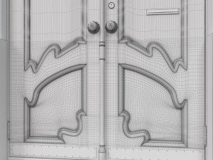 entrance classic door 39 3D 모델