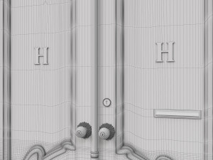 entrance classic door 39 3D 모델