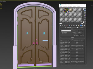 entrance classic door 39 3D 모델