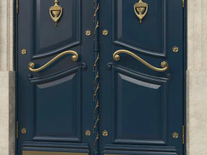 entrance classic door 40 3D Model