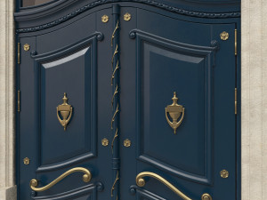 entrance classic door 40 3D Model