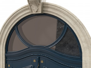 entrance classic door 40 3D Model