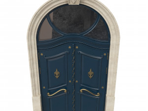 entrance classic door 40 3D Model