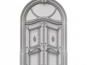 entrance classic door 40 3D Model
