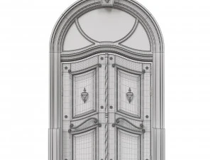 entrance classic door 40 3D Model