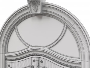 entrance classic door 40 3D Model