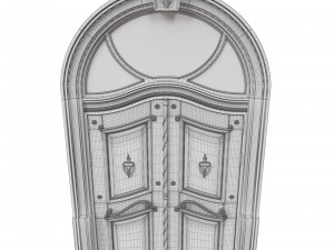 entrance classic door 40 3D Model